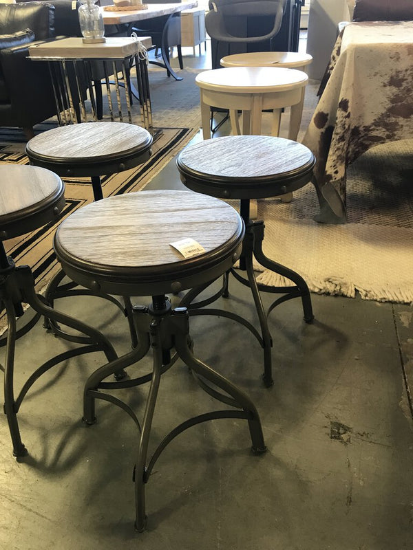 Adjustable Counter Height Stools - Pair