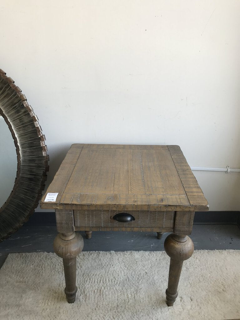Turn Leg End Table- Emerald Home