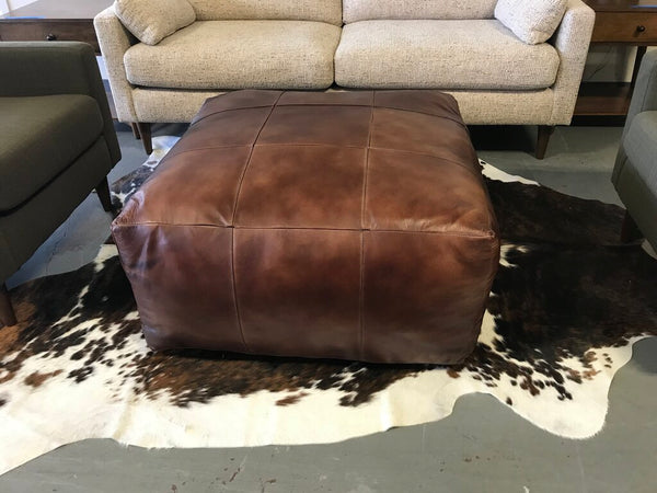 Leather Ottoman/Coffee Table