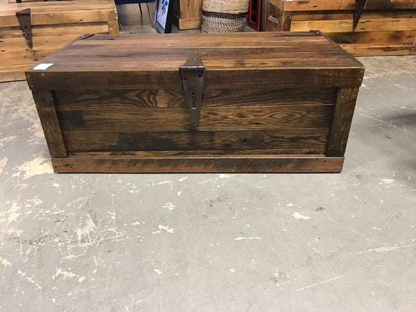 Amish Reclaimed Wood Chest Dark Stain