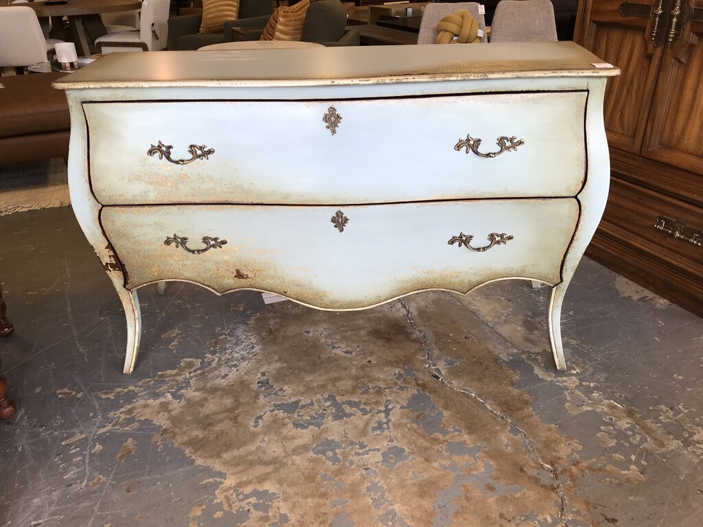 Distressed Blue Chest