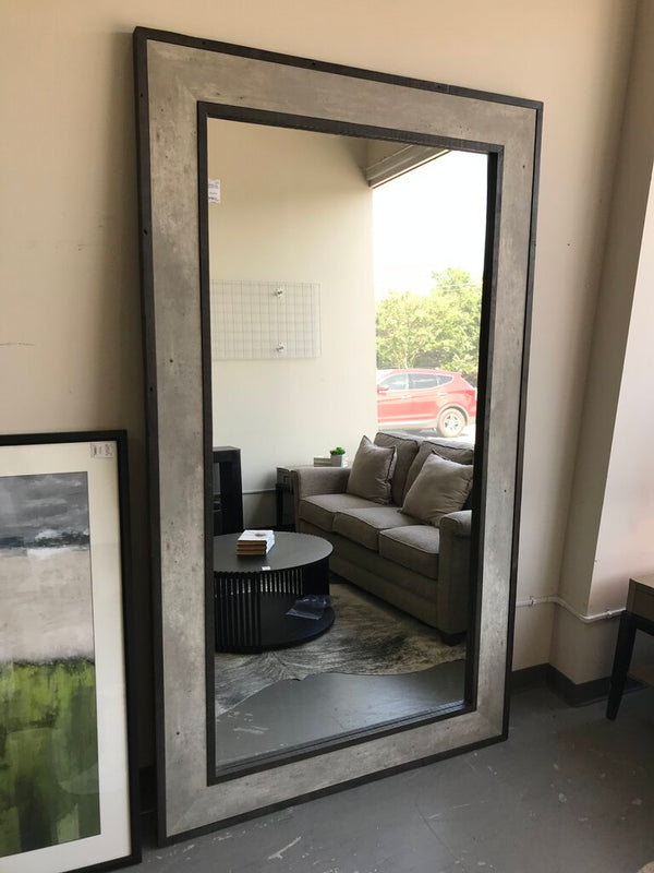 Large Grey Rustic Floor Mirror 8'H x 4.5'W