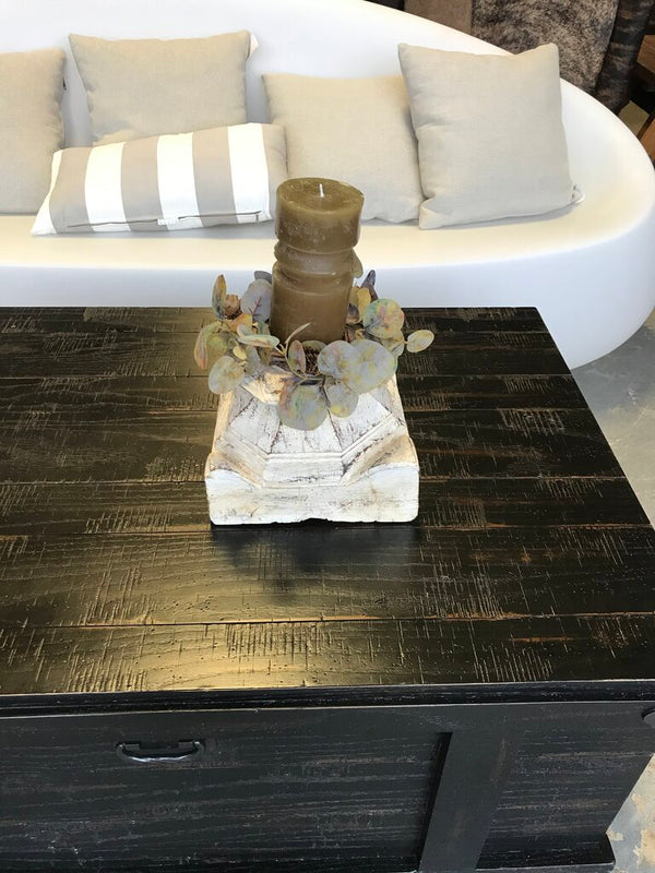 Architectural Salvaged Candle Holder w/ Greenery