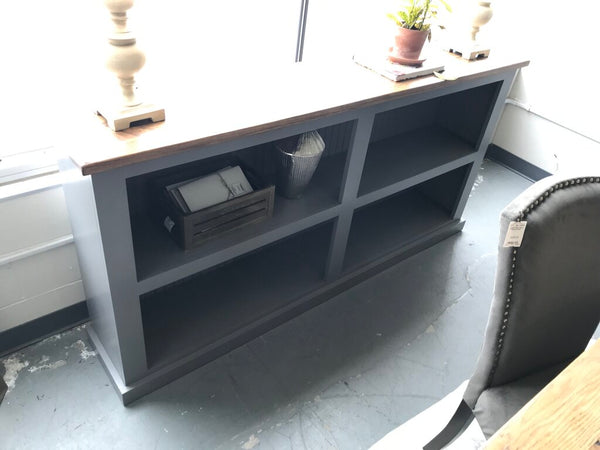6' Grey Bookcase w/ Light Top
