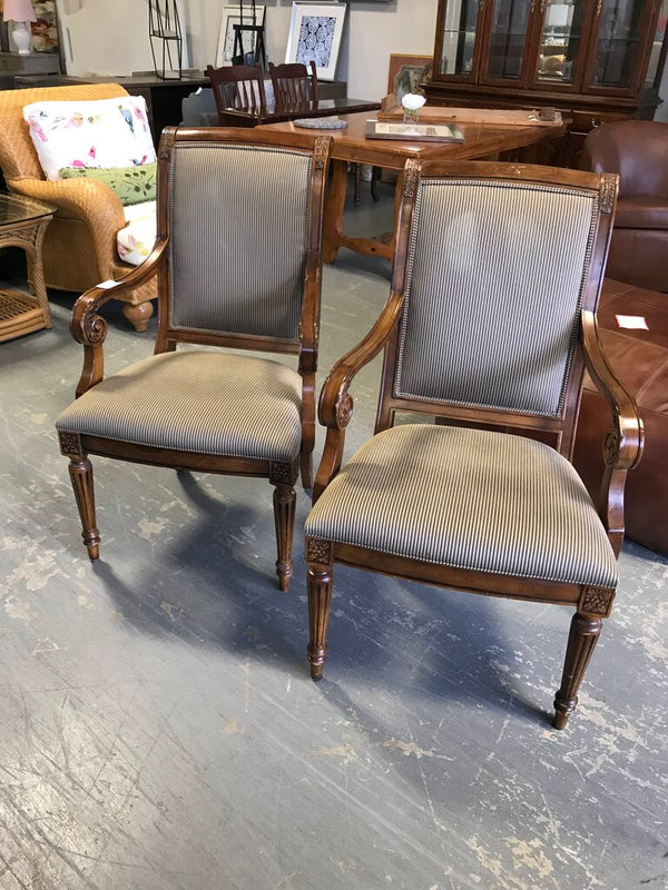 Upholstered Armchairs (PAIR) - AS-IS