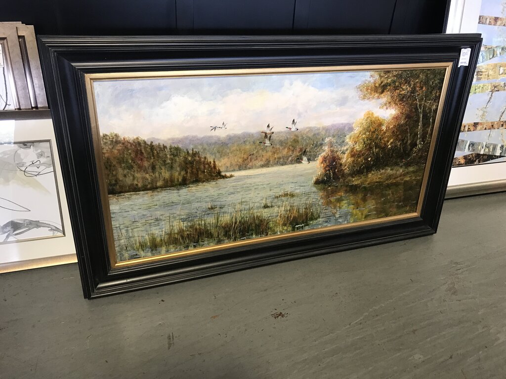 33"x57" Black Framed Nature Scape