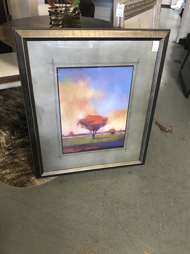 34"x41" Framed Tree Art