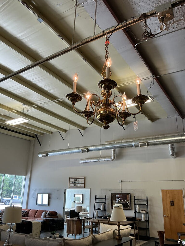 Vintage Brass Chandelier