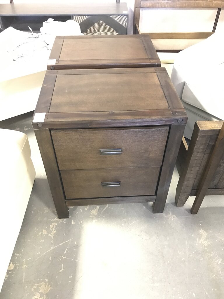 Ashley Brown 2 Drawer Nightstand