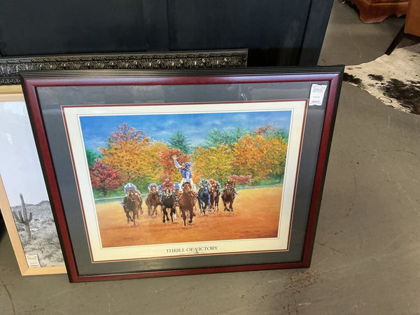 Horse Race Art "Thrill of Victory"