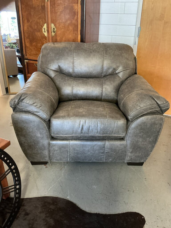 Adreena Faux Leather Club Chair