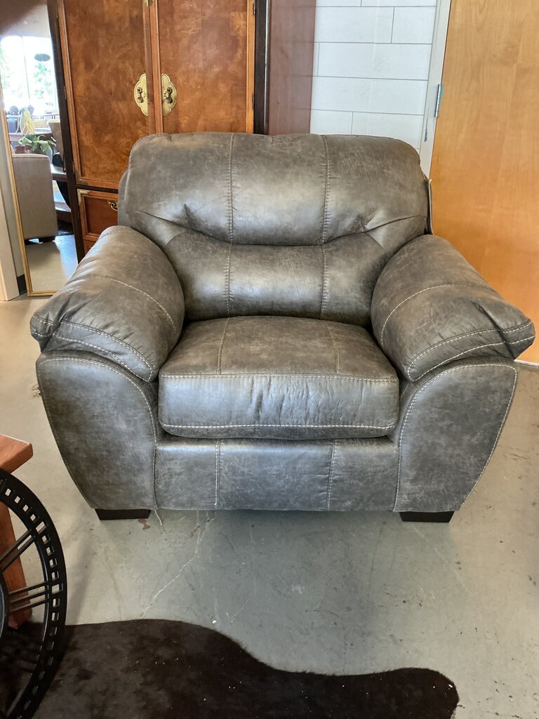 Adreena Faux Leather Club Chair