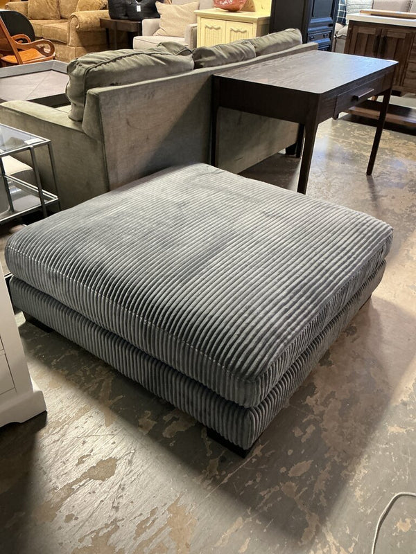 Brinsley 45"W Modern Corduroy Square Cocktail Ottoman
