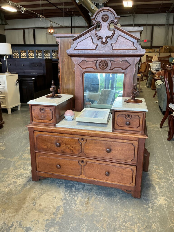 Eastlake Dresser W/ Hat Boxes