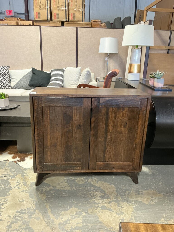 Amish Reclaimed Wood 2 Door Cabinet (Walnut)
