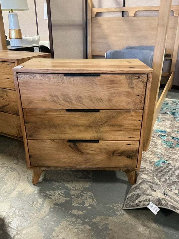 Reclaimed Wood 3 Drawer Chest - Natural Matte