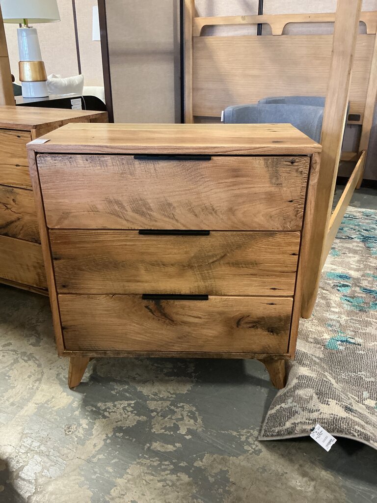 Reclaimed Wood 3 Drawer Chest - Natural Matte