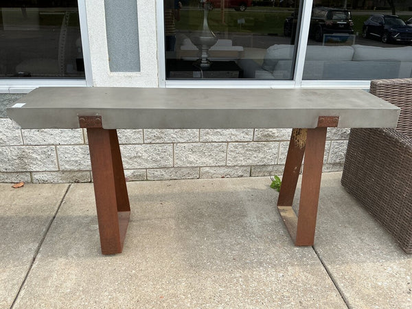 Outdoor Industrial Sofa Table (As-Is/Corner /Overall)