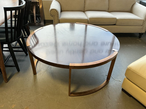 Crestaire Autry Cocktail Table by Stanley 48"Diameter (As-Is/Scratches)