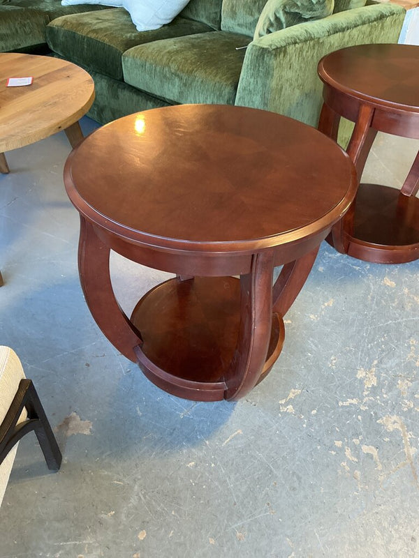Two Tier Cherry Tone End Table