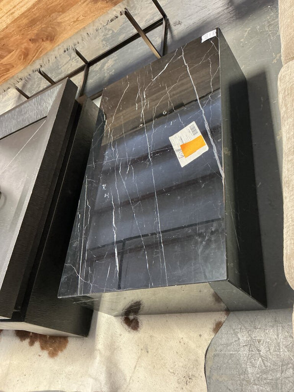 Ashley Furniture Single Coffee Table - Faux Black Marble