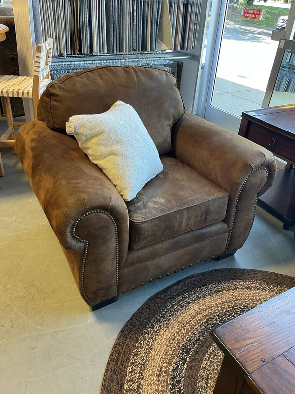 Brown Microsuede Chair