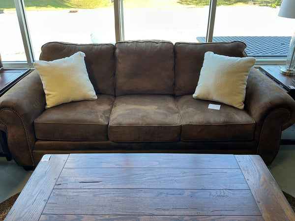 Brown Microsuede Sofa