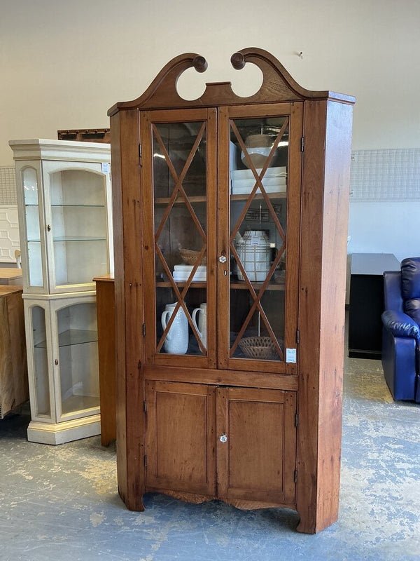 Vintage Corner Hutch