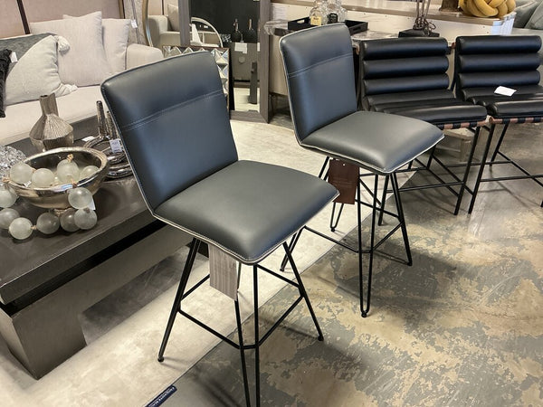 Modern Grey Barstool (Pair)