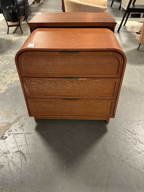 Yanick 3-Drawer Nightstand- Acorn