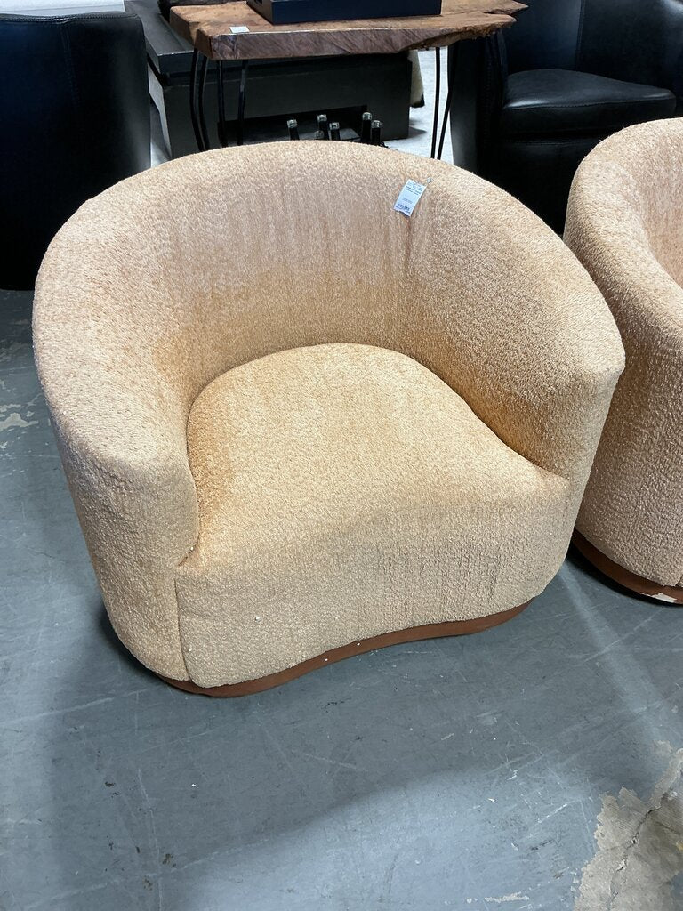 Alva Swivel Armchair-Camel