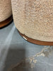 Alva Swivel Armchair-Camel (As-Is, Veneer Chipped)