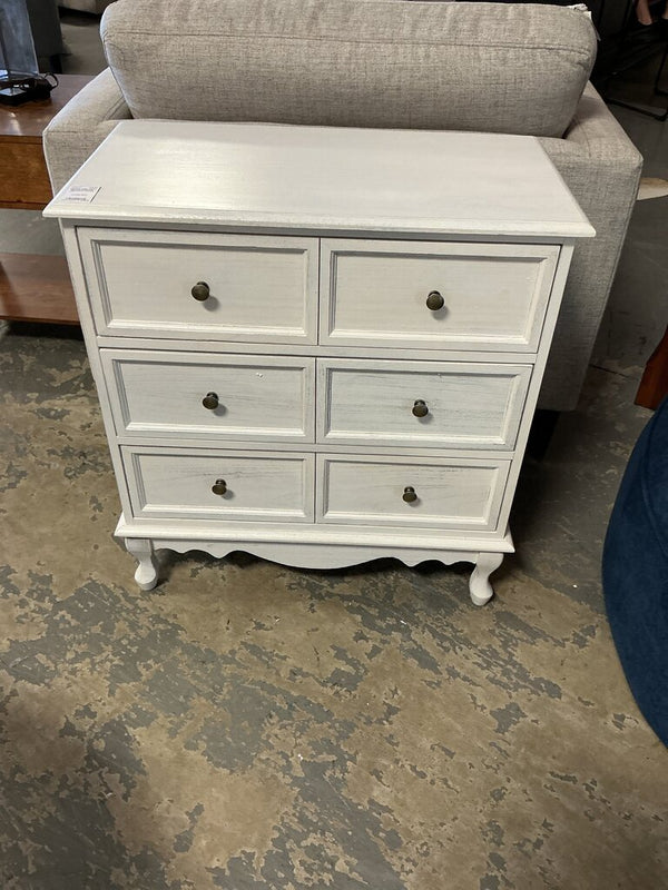 Hippe 32"Tall 3-Drawer Nightstand WHITE