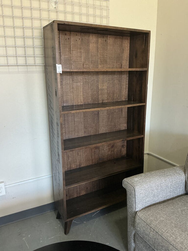 Amish Reclaimed Contemporary Bookcase- Dark Walnut