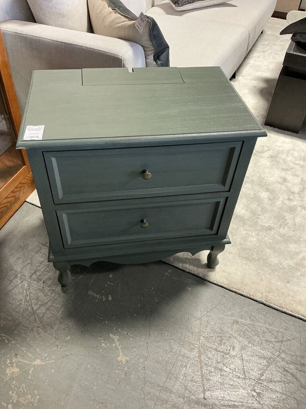 Hippe 24" Tall 2 Drawer Nightstand-Blue