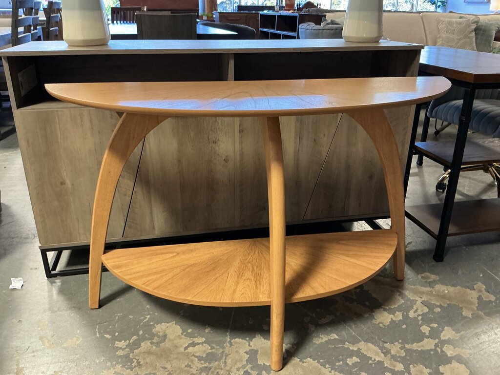 Sunburst Inlay Console Table- Blonde