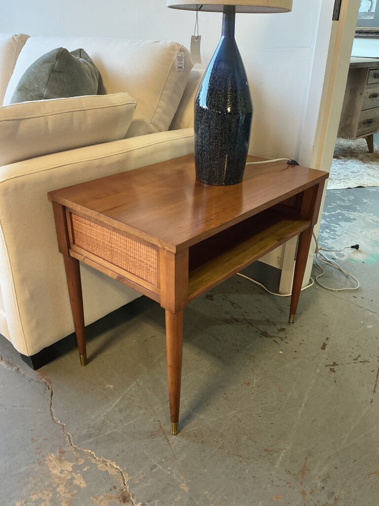 Vintage Mid Century Solid Cherry End Table