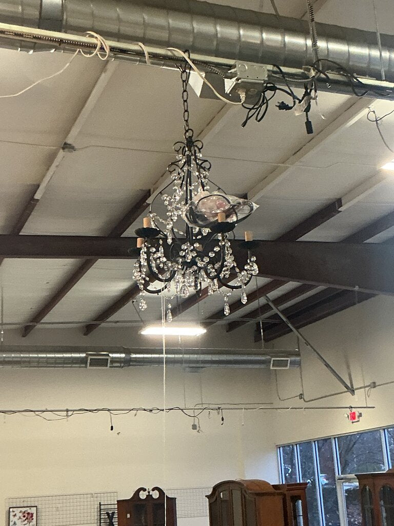 Bronze Crystal Chandelier