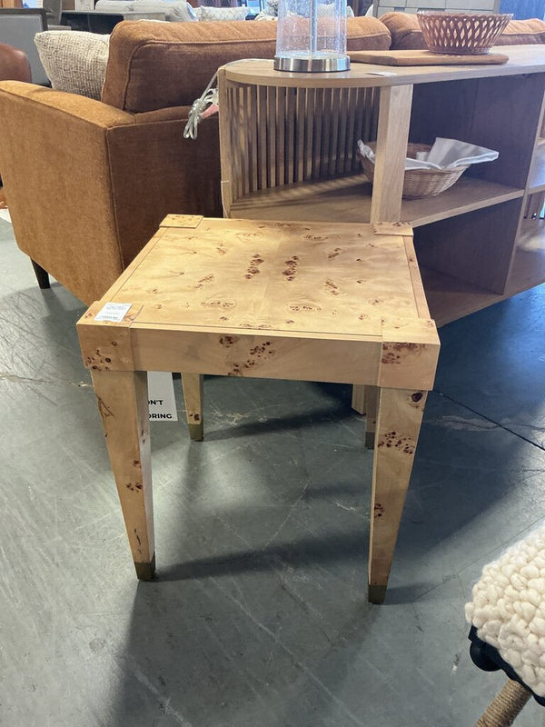 Brandyss Natural Burl End Table