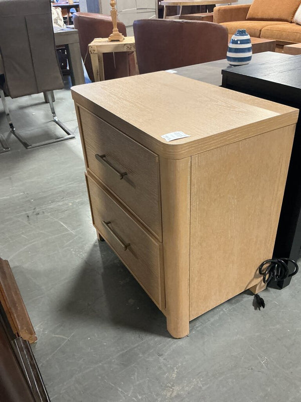 Adrian 2-Drawer Nightstand-Natural (As-Is) (Chip)