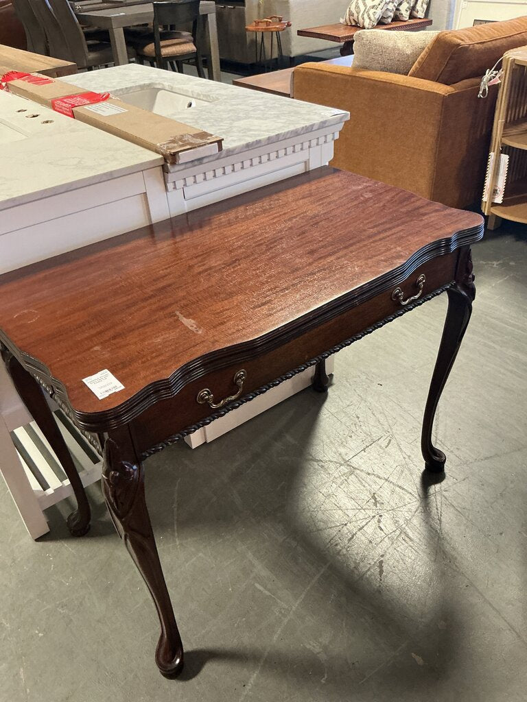 Wooden Entry Table with Folding Top