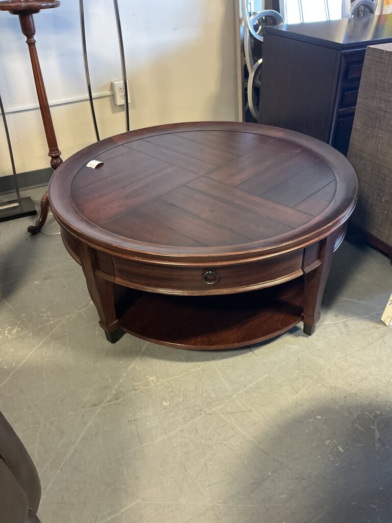 Wood Round Coffee Table