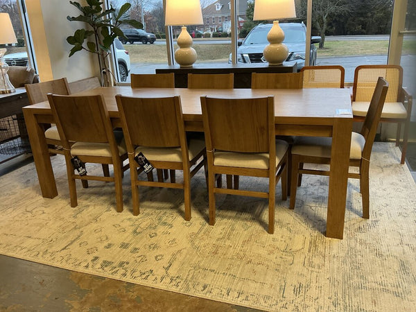 Boho Dining Table - Prairie Oak w/ Chairs (Set of 8)