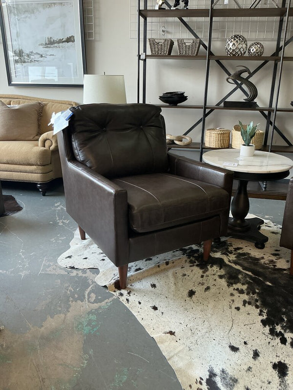 Trevin Chair-Espresso Leather