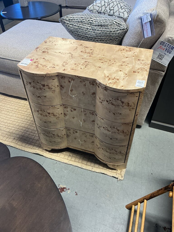 Calvin 28'' W Nightstand- Light Matte Burl (As-Is, Drawer