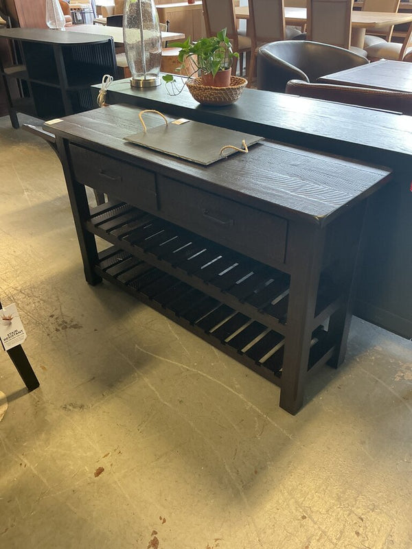 Espresso Sofa Table