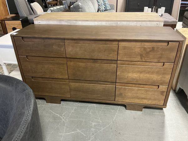 Dark Wood 9 Drawer Dresser