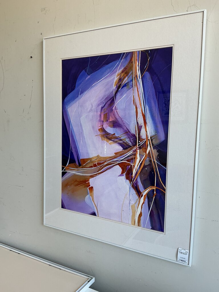 Blue & Gold Abstract
