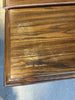 Vintage Dark Wood 2 Drawer Nightstand (as-is)