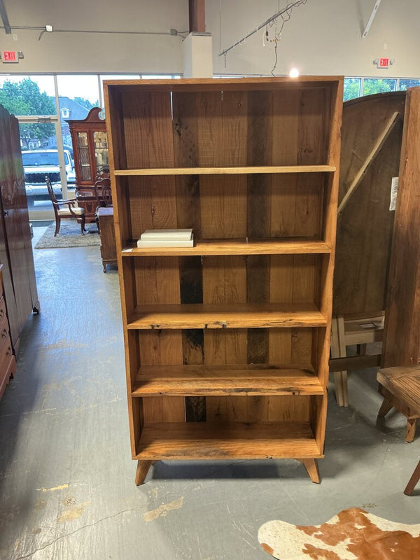 Amish Reclaimed Contemporary Bookcase- Medium Stain